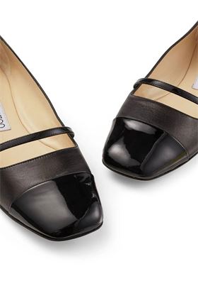 Elisa ballet flats with square toe JIMMY CHOO | ELISAFLATPTZBLACK/BLACK